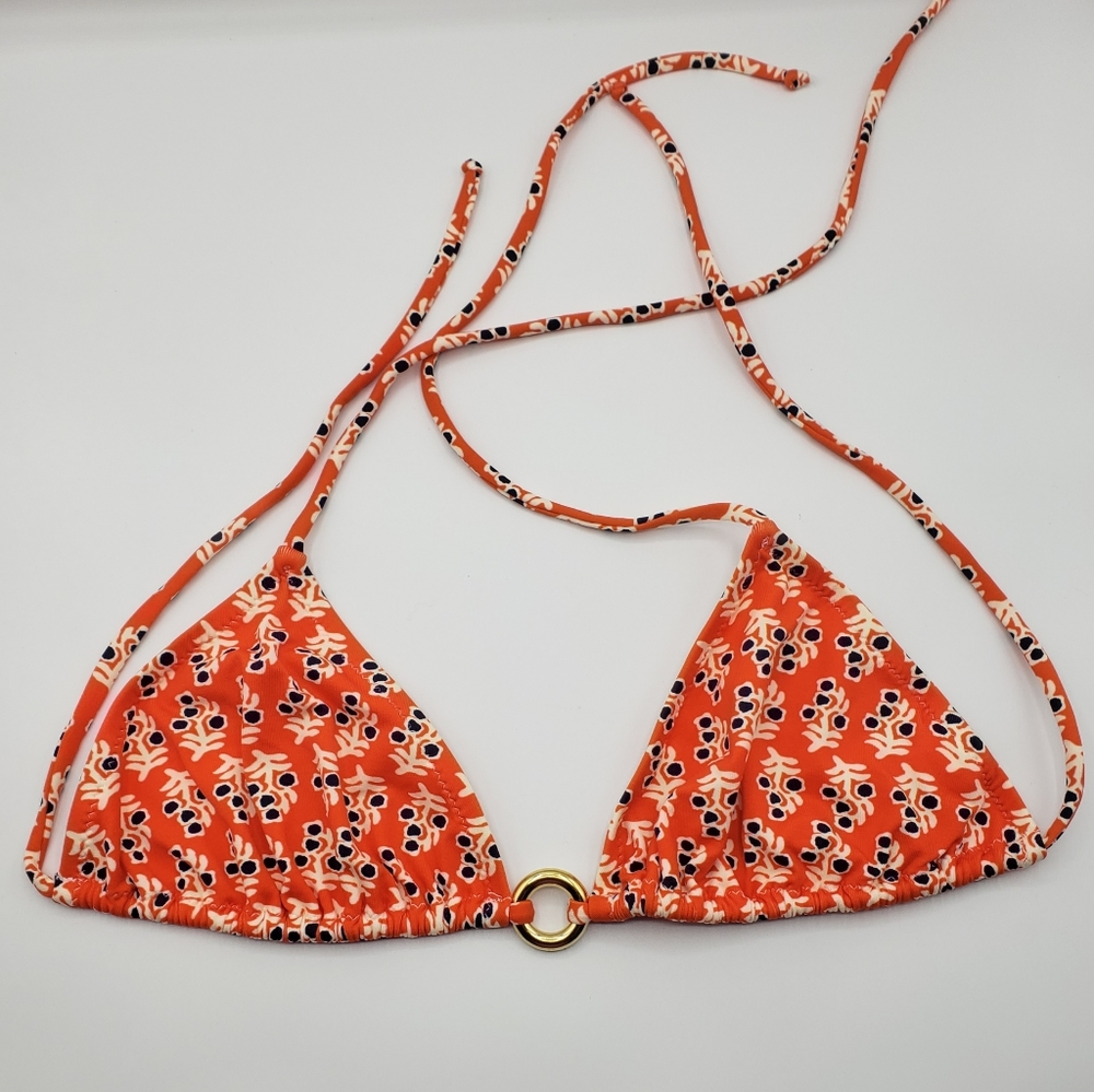 Tory Burch red, white and blue bikini top